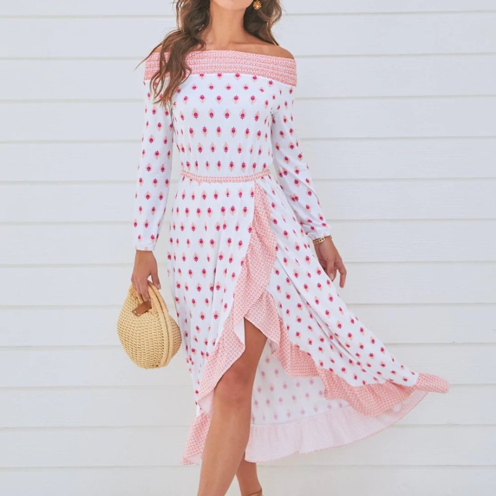 Cabana Life Tulum Off The Shoulder Maxi Dress